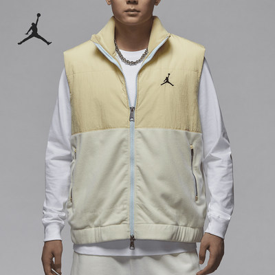 Nike/耐克正品JORDAN男士立领拼接休闲无袖马甲HQ4893-783
