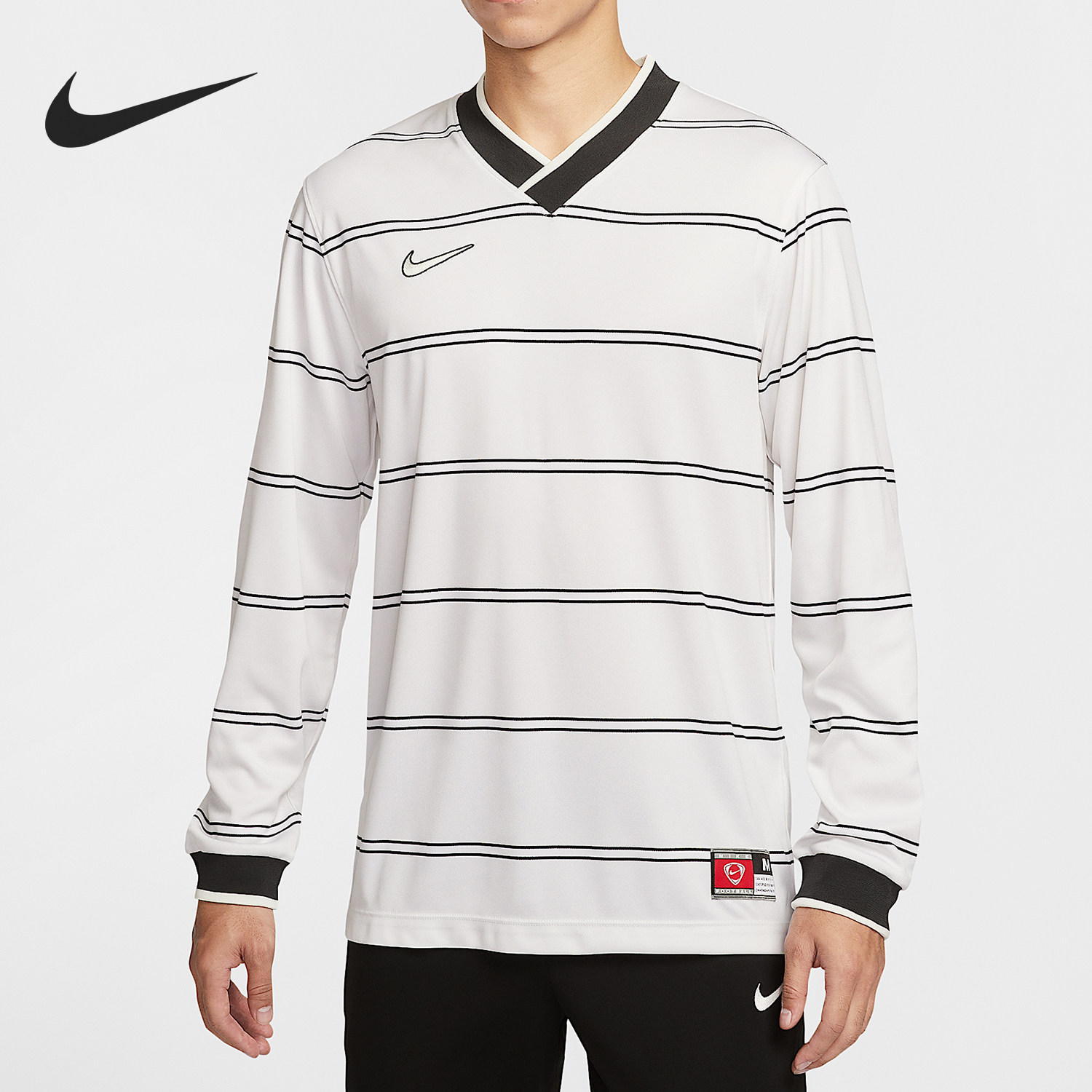 Nike/耐克正品Energy Dri-FIT男士运动V领条纹足球上衣IF1533-121,运动服/休闲服装,运动T恤,淘宝优惠券,粉丝福利购,淘宝优惠卷