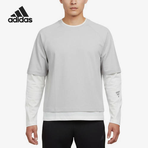 Adidas/阿迪达斯正品男长袖易穿着保暖经典上衣-长袖T恤KU5304