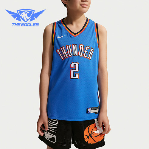 Nike/耐克正品Swingman Jersey 大童球衣经典短袖T恤IH2144-403