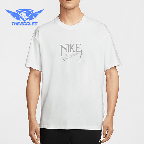 Nike/耐克正品2025夏季款男士休闲宽松经典印花透气T恤HJ3432-121