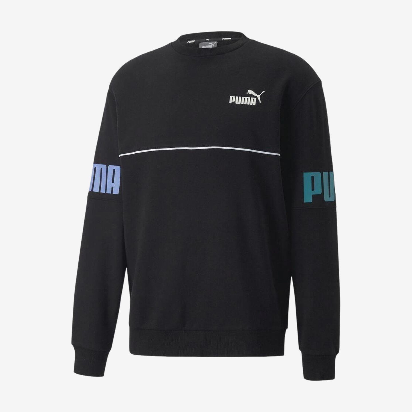 Puma彪马正品Power男子印花字母撞色运动卫衣/套头衫849803-51
