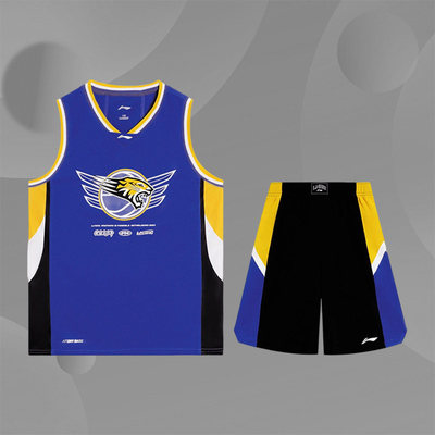 Lining/李宁正品男大童篮球系列吸汗舒适透气宽松比赛套装YATS009