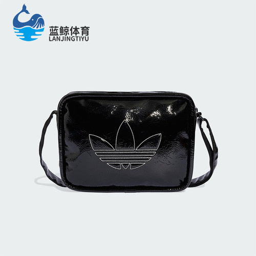 Adidas/阿迪达斯正品三叶草男女经典亮泽感透气运动斜挎包JD5558