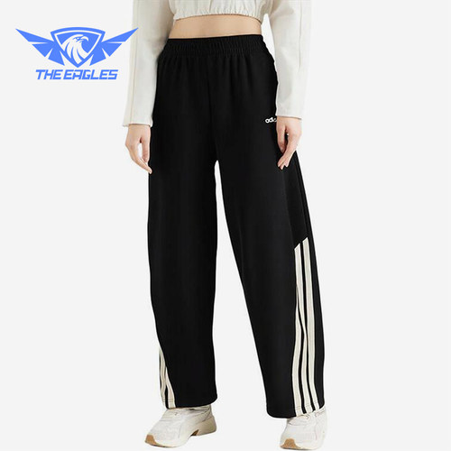 Adidas/阿迪达斯正品春秋女士运动针织宽松经典户外长裤KA2589