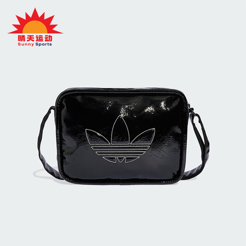 Adidas/阿迪达斯正品三叶草男女经典亮泽感透气运动斜挎包JD5558