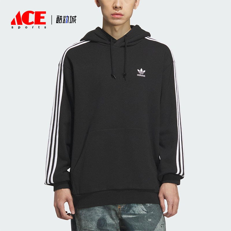 Adidas/阿迪达斯正品三叶草男士日常运动宽松连帽休闲卫衣KD1860