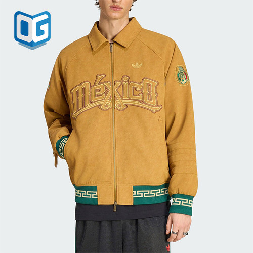 Adidas/阿迪达斯正品三叶草男士休闲翻领保暖运动耐穿棉服HY5062