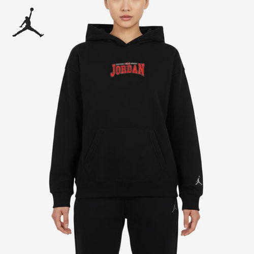 Nike/耐克正品JORDAN运动休闲套头长袖卫衣女卫衣IO9540-010
