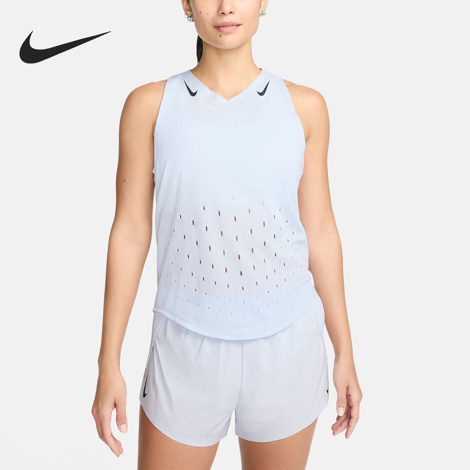 Nike/耐克正品秋冬新款女士透气简约运动网面上衣FN2504-085