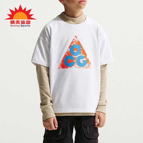 Nike/耐克正品ACG DF TEE M90大童运动休闲经典印花T恤IM9322-100