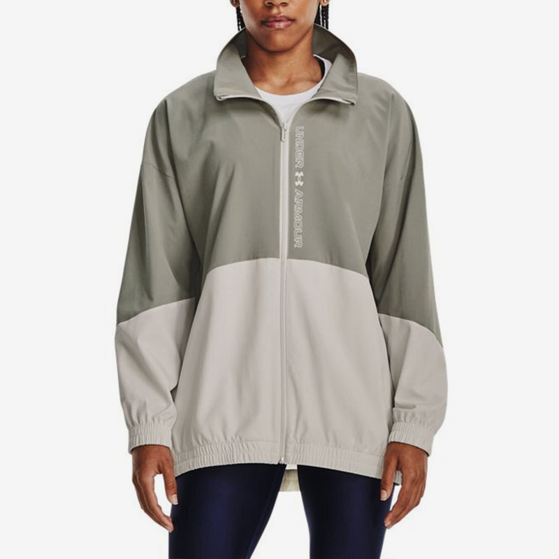 UA/安德玛正品运动女士拼接拉链宽松复古梭织夹克外套1369890-504,运动服/休闲服装,运动茄克/外套,淘宝优惠券,粉丝福利购,淘宝优惠卷