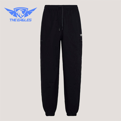 Adidas/阿迪达斯正品三叶草男士系带经典亲肤梭织运动裤KY5771