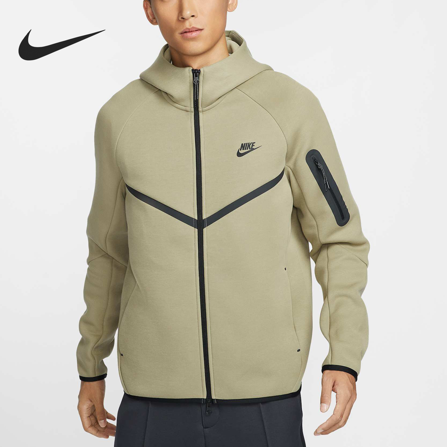 Nike/耐克官方正品当季新款男士健身运动针织连帽夹克HV0950-277