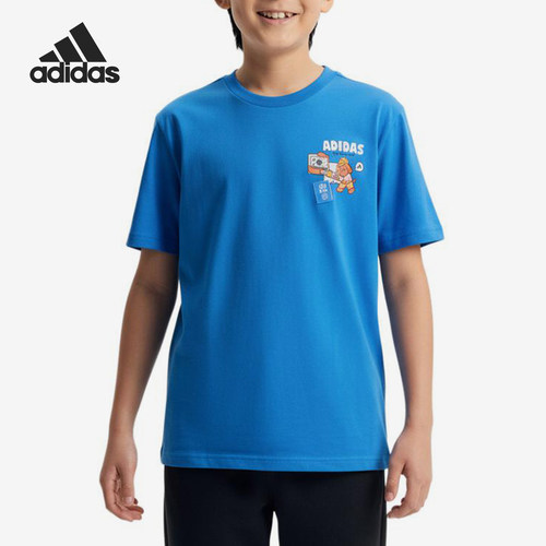 Adidas/阿迪达斯正品圆领运动休闲套头舒适轻便短袖T恤KH0251