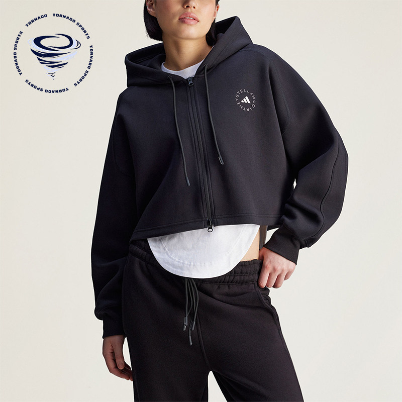 Adidas/阿迪达斯正品SMC新款女黑色宽松经典亲肤夹克外套JD8107