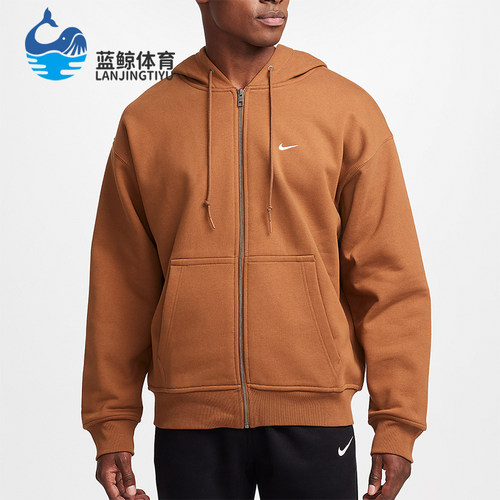 耐克男士复古运动连帽口袋外套