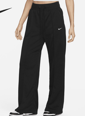 Nike/耐克正品新款女子运动透气休闲阔腿针织长裤FB8491-010