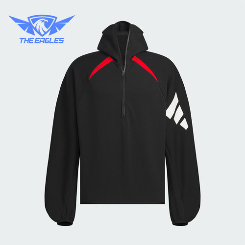阿迪达斯男士简约连帽卫衣