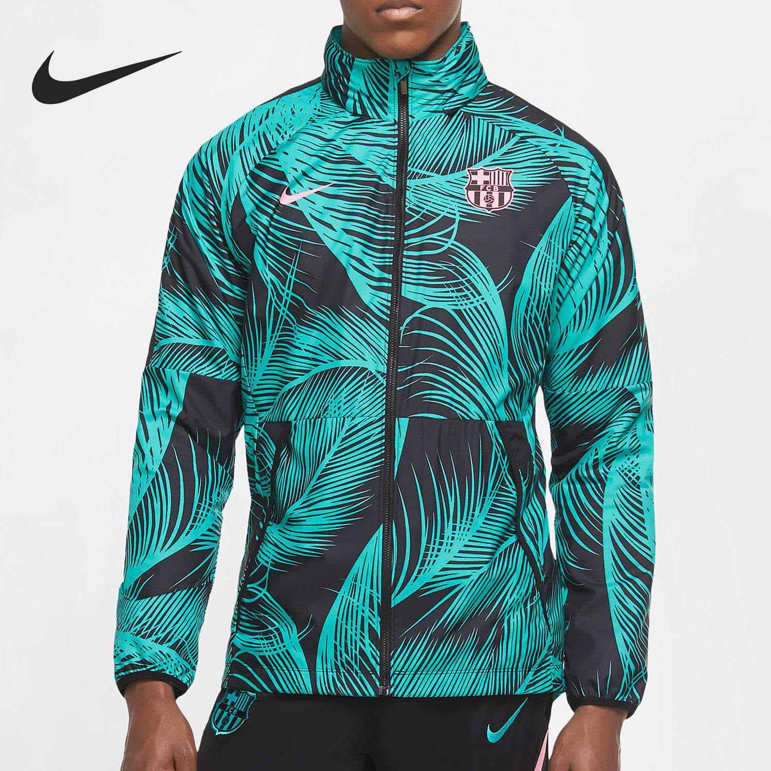 Nike/耐克正品巴萨 AWF 冬季新款男子休闲运动足球夹克外套CK8570