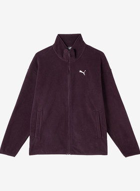 Puma/彪马正品2024新款男士宽松情侣立领拉链摇粒绒夹克外套