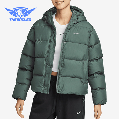 耐克女士复古连帽羽绒服