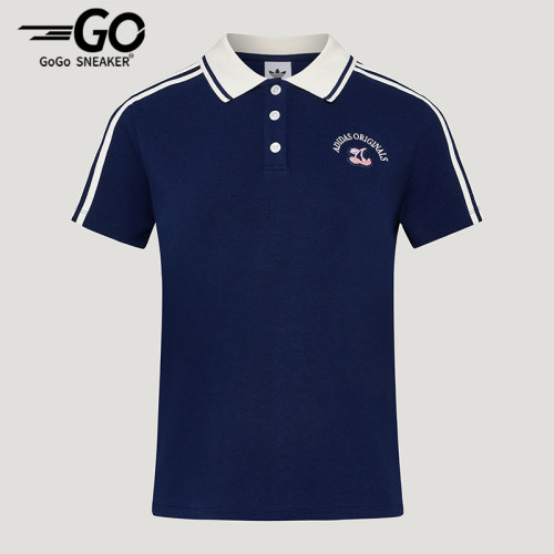Adidas/阿迪达斯正品三叶草女士时尚运动短袖Polo衫LD3229