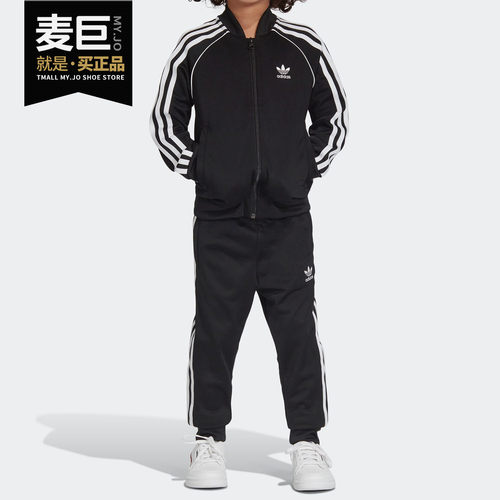 阿迪达达斯新款运袖套装正品