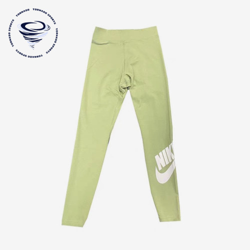 Nike/耐克正品Sportswear新款女经典浅绿白色瑜伽长裤CZ8529-386