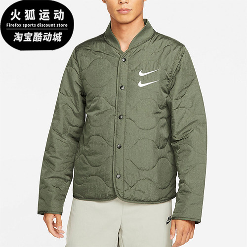 Nike/耐克正品新款男士双勾刺绣保暖防风运动休闲棉服DM1247-380