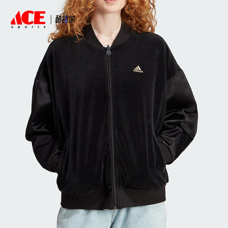 Adidas/阿迪达斯正品新款女士双面穿拉链运动休闲外套IA3173