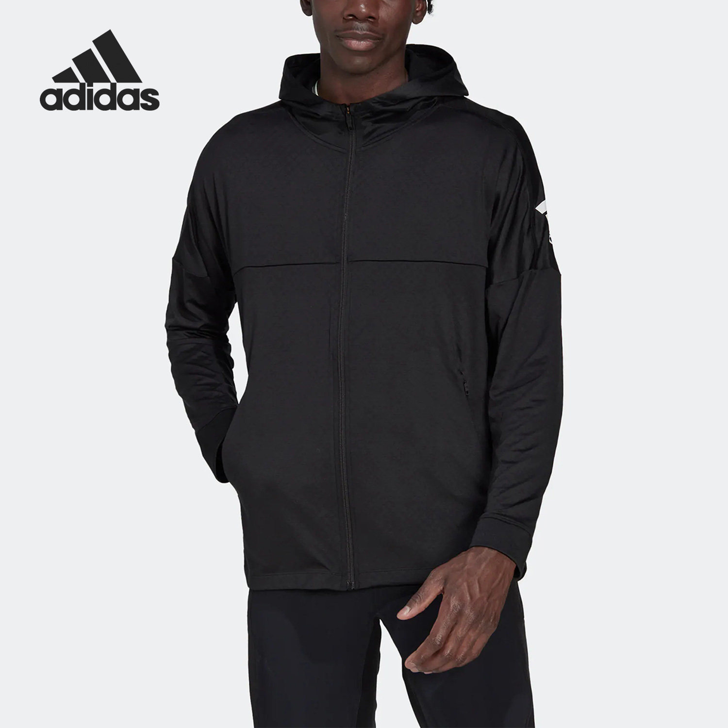 Adidas/阿迪达斯正品WO WARM FZ男子运动健身连帽夹克HD3518