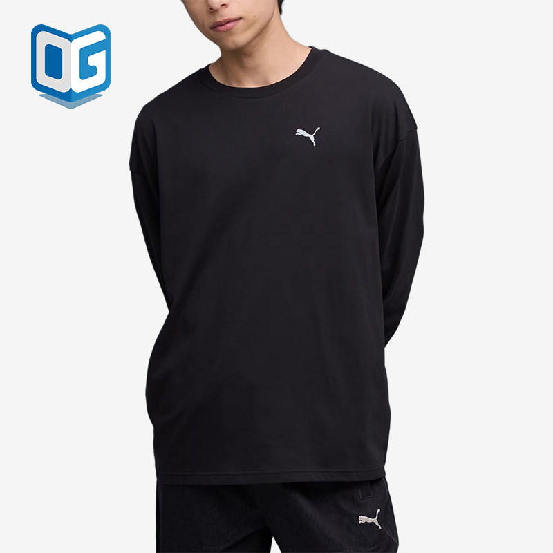 Puma/彪马正品NEKO-san宽松圆领长袖T恤经典黑色运动鞋635050-01