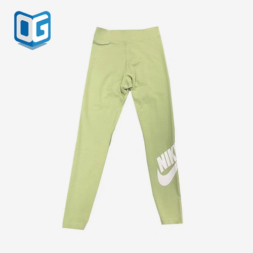 Nike/耐克正品Sportswear新款女经典浅绿白色瑜伽长裤CZ8529-386