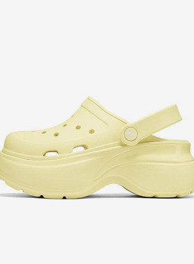 Skechers/斯凯奇正品FOAMIES女士轻质休闲塑模洞洞鞋111678-YEL