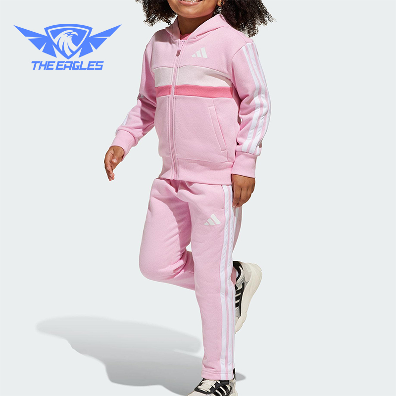 Adidas/阿迪达斯正品LK 3S TIB FL TS小童日常抓绒运动套装JI6206