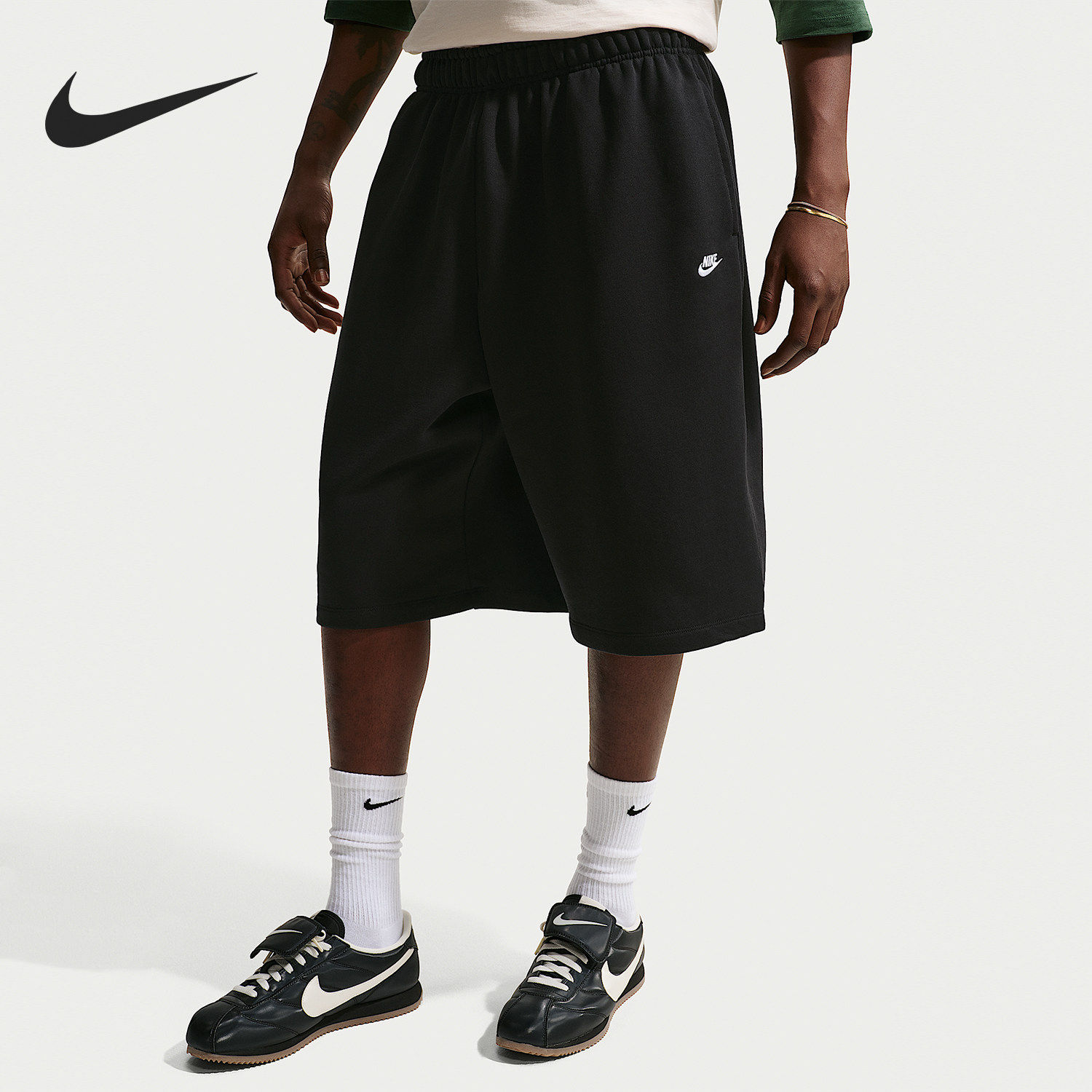 Nike/耐克官方正品Sportswear宽版毛圈布短裤新款短裤II5713-010