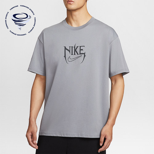 Nike/耐克正品2025夏季款男士印花宽松经典图案篮球T恤HJ3432-065