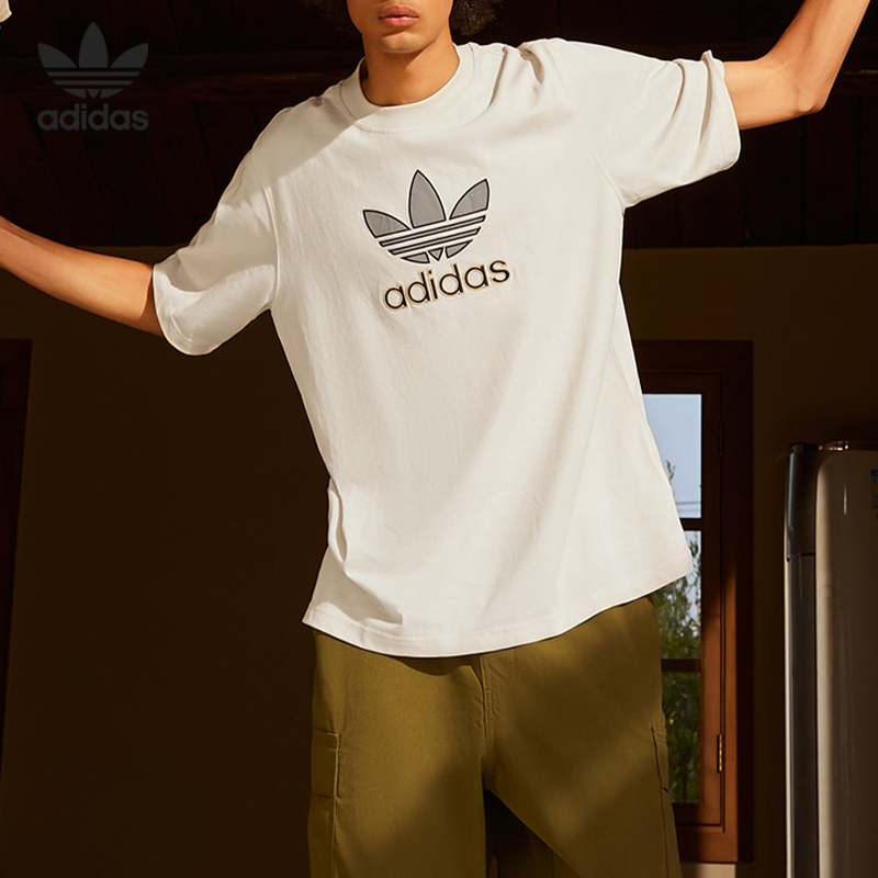 Adidas/阿迪达斯正品三叶草当季新款男子宽松短袖HE5646