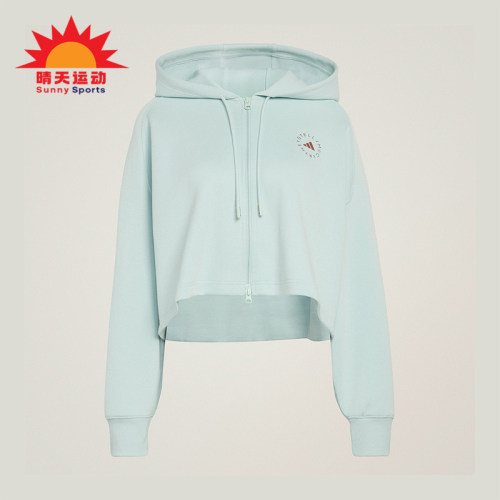 Adidas/阿迪达斯正品SMC新款女浅蓝色运动生活经典夹克外套JZ0655