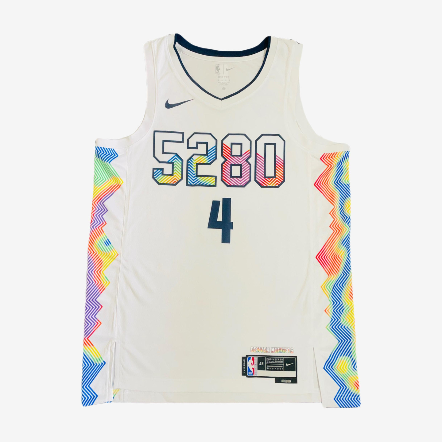 Nike耐克正品NBA威少掘金队无袖字母数字背心篮球FQ4374-100