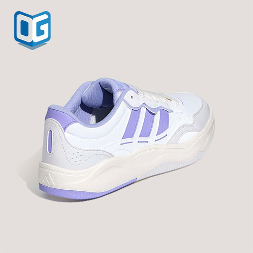 Adidas/阿迪达斯正品Lite Shuffle女士系带日常运动板鞋KH9026