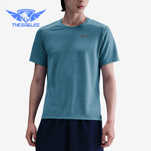 Nike/耐克正品Dri-FIT男士套头运动跑步训练透气短袖AJ7566-464