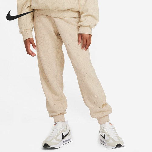 Nike/耐克官方正品秋季新款大童运动休闲加绒保暖长裤DQ8882-250