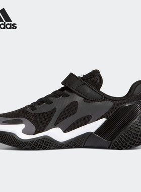 Adidas/阿迪达斯正品新款低帮系带魔术贴大童休闲运动鞋 GZ7737