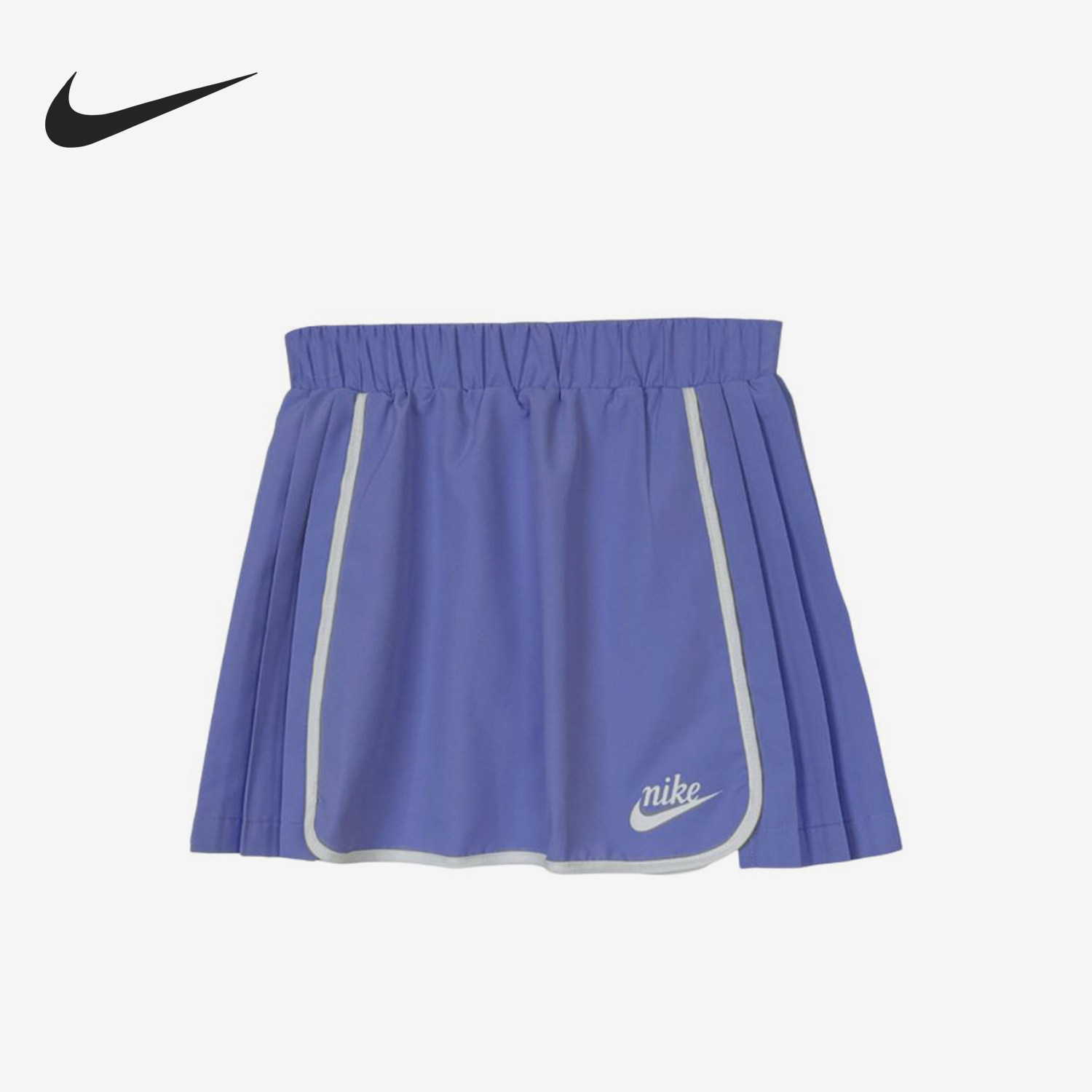 Nike/耐克正品中腰休闲短裙新款女紫灰色休闲短裙IW1761-511