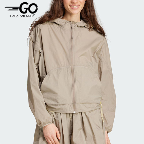 Adidas/阿迪达斯正品2025春季新款女士连帽休闲短款外套JC5115
