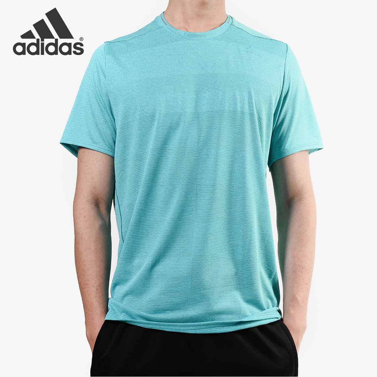 Adidas/阿迪达斯正品 男子夏季透气跑步运动短袖T恤S97947