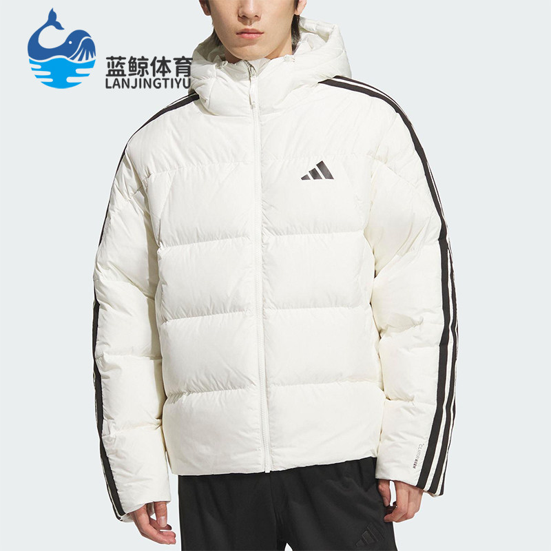Adidas/阿迪达斯正品3S PUFF D JKT男士连帽保暖日常羽绒服KC2494