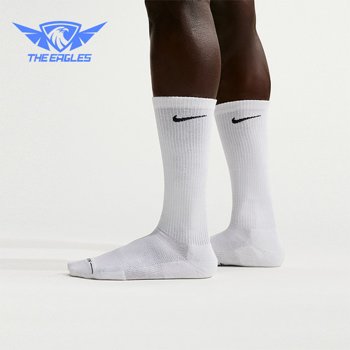 Nike/耐克正品新款男白黑色柔软贴合经典支撑长筒袜HQ8510-100